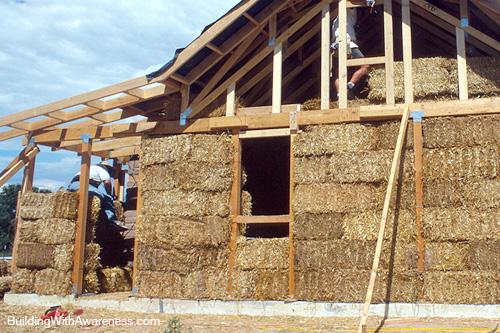 How do you build a straw-bale home?